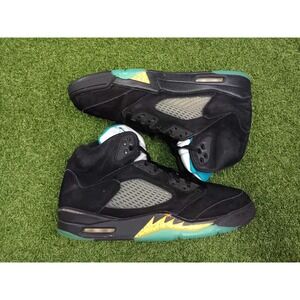 Air Jordan 5 Aqua Retro DD0587-047 Mens 10 Basketball Shoes Black  Sneakers